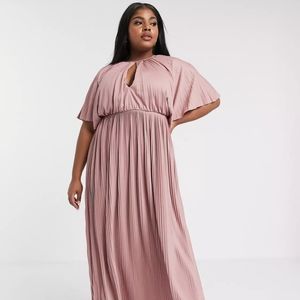 ASOS Curve Pink Maxi Dress